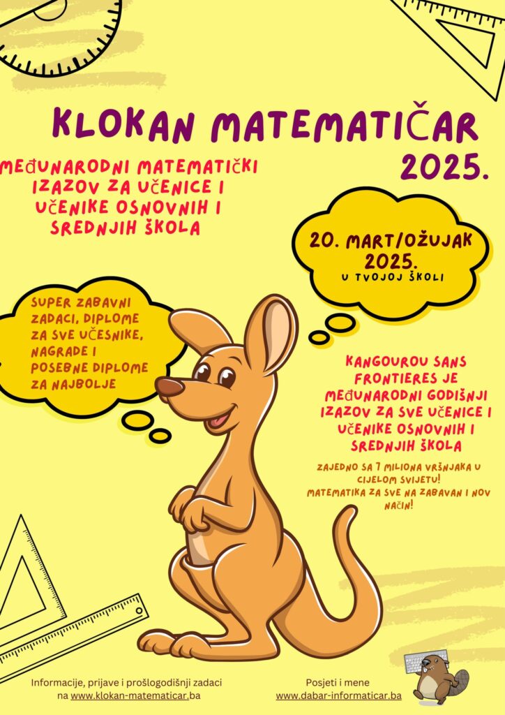 Rezultati matematičkog natjecanja Klokan