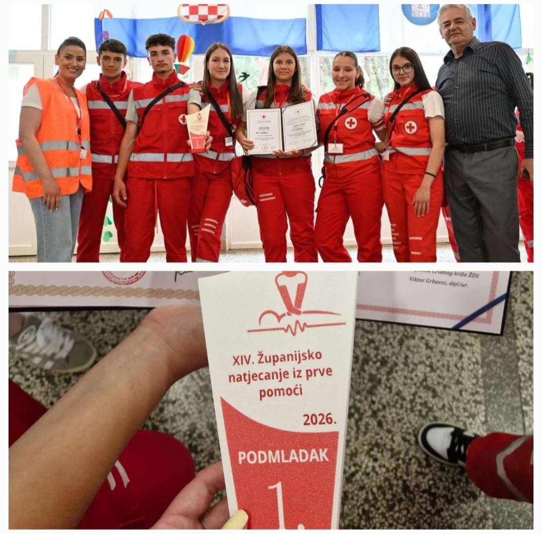 Prvo mjesto za OŠ Kočerin na XIV. Županijskom natjecanju iz pružanja prve pomoći